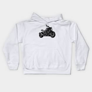 Diavel Carbon Bike Sketch Art Kids Hoodie